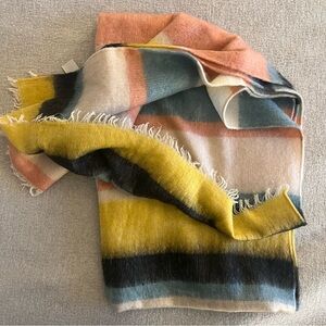 LOFT Multicolor Striped Scarf